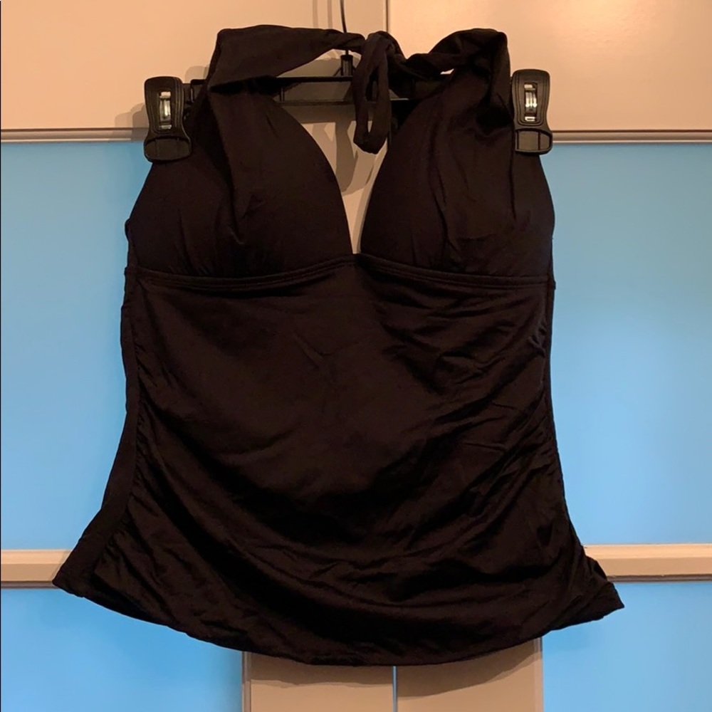 Black bathing suits top